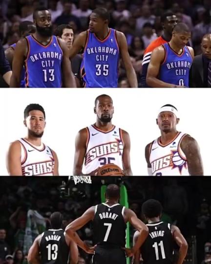 太陽三巨頭徹底失?。棵烂剑憾盘m特的三巨頭球隊總是一樣的結局？